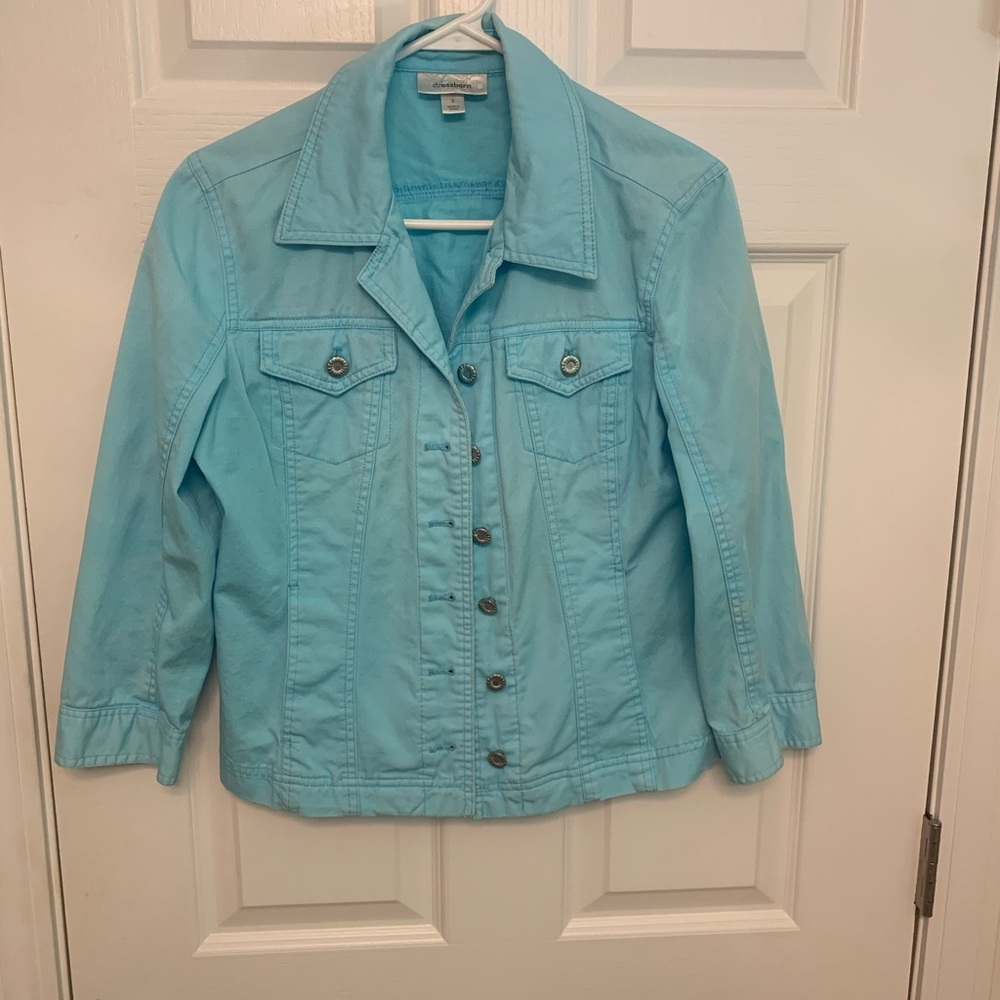 Dressbarn Aqua Jean Jacket Lightweight Denim. Small